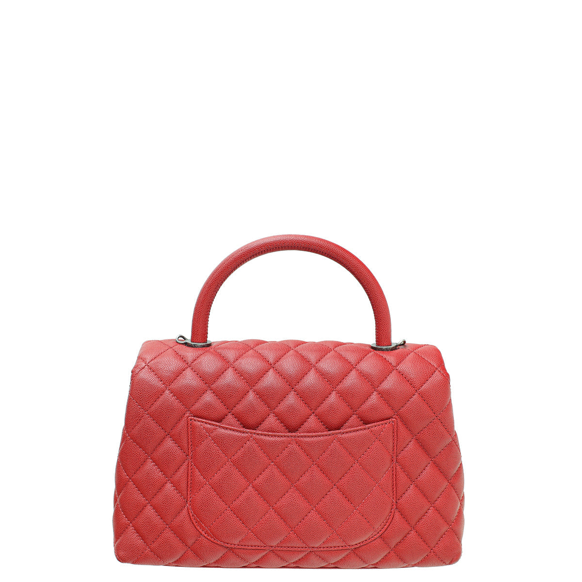 Chanel Red Coco Handle Small Bag