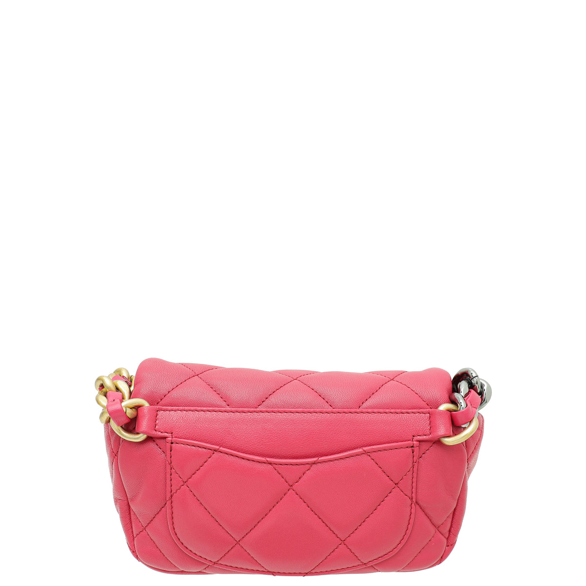 Chanel Fuchsia Pink CC 19 Chain Waist Bag