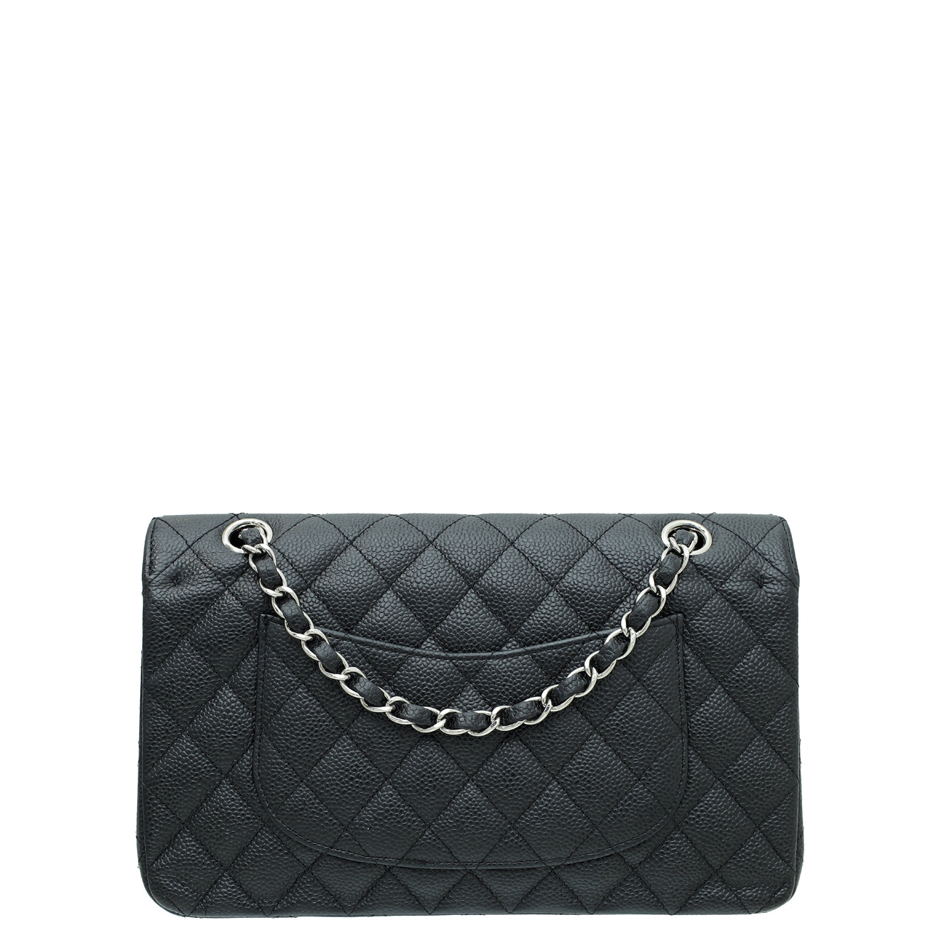 Chanel Black CC Classic Double Flap Medium Bag