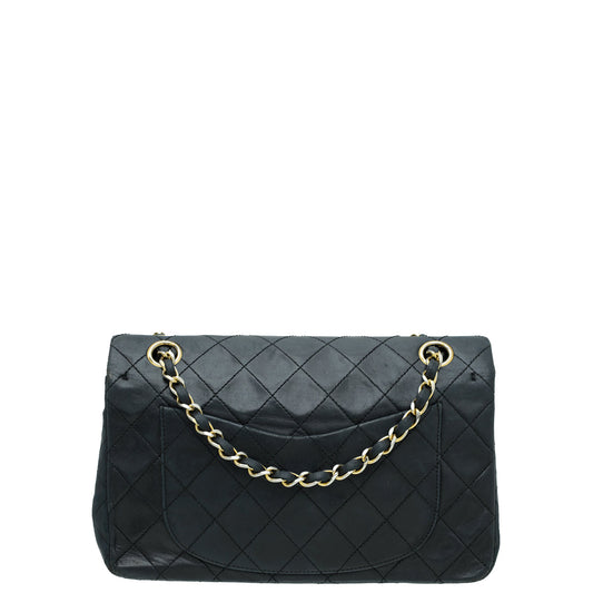 Chanel Black Vintage CC Classic Double Flap Small Bag