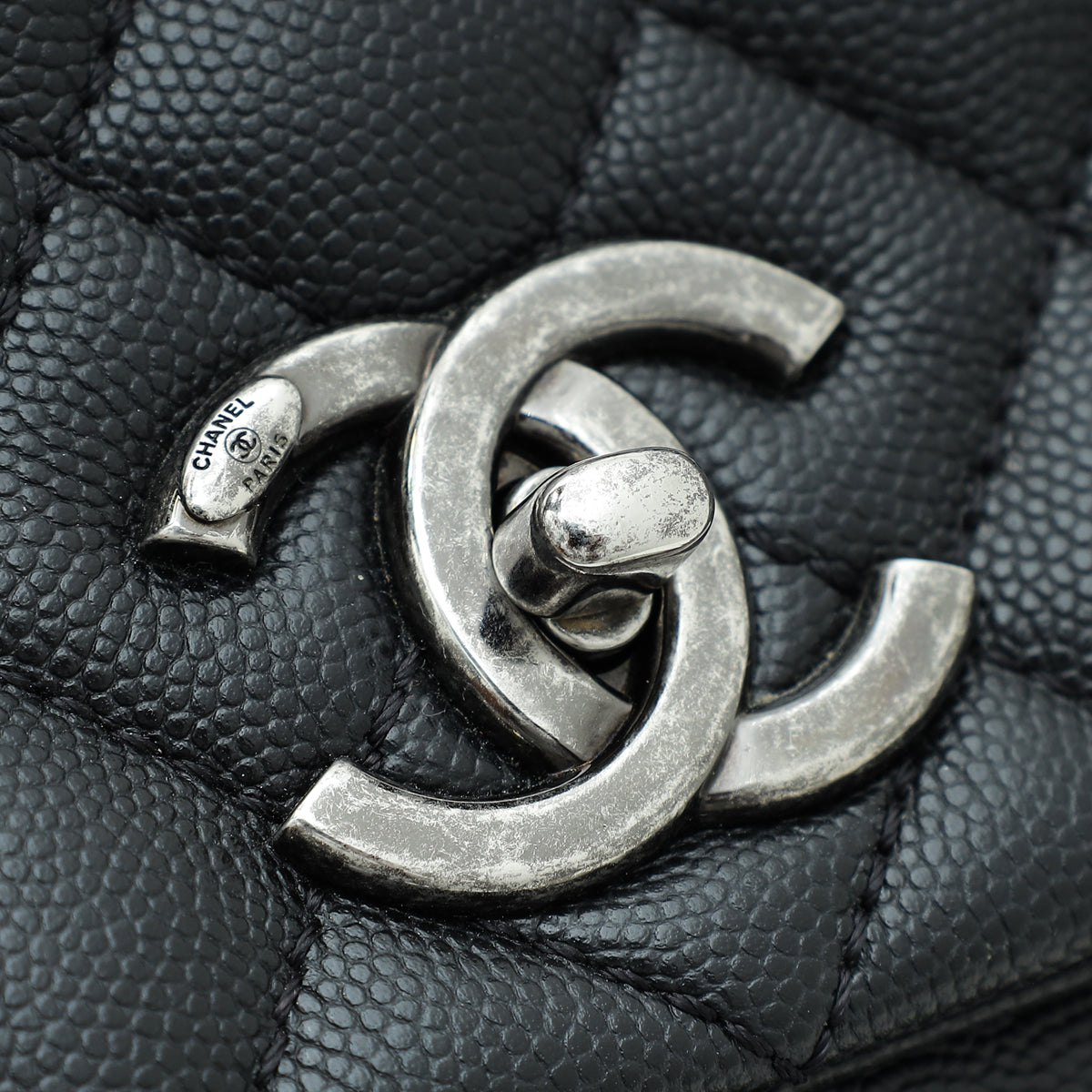 Chanel Black CC Coco Handle Medium Bag