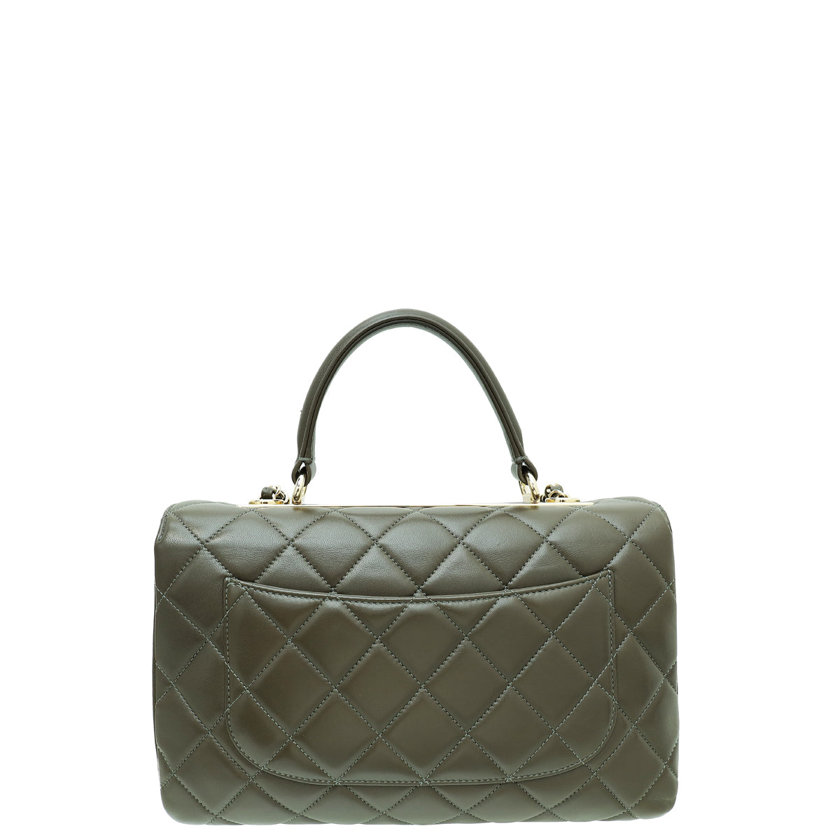 Chanel Olive Green CC Trendy Flap Medium Bag