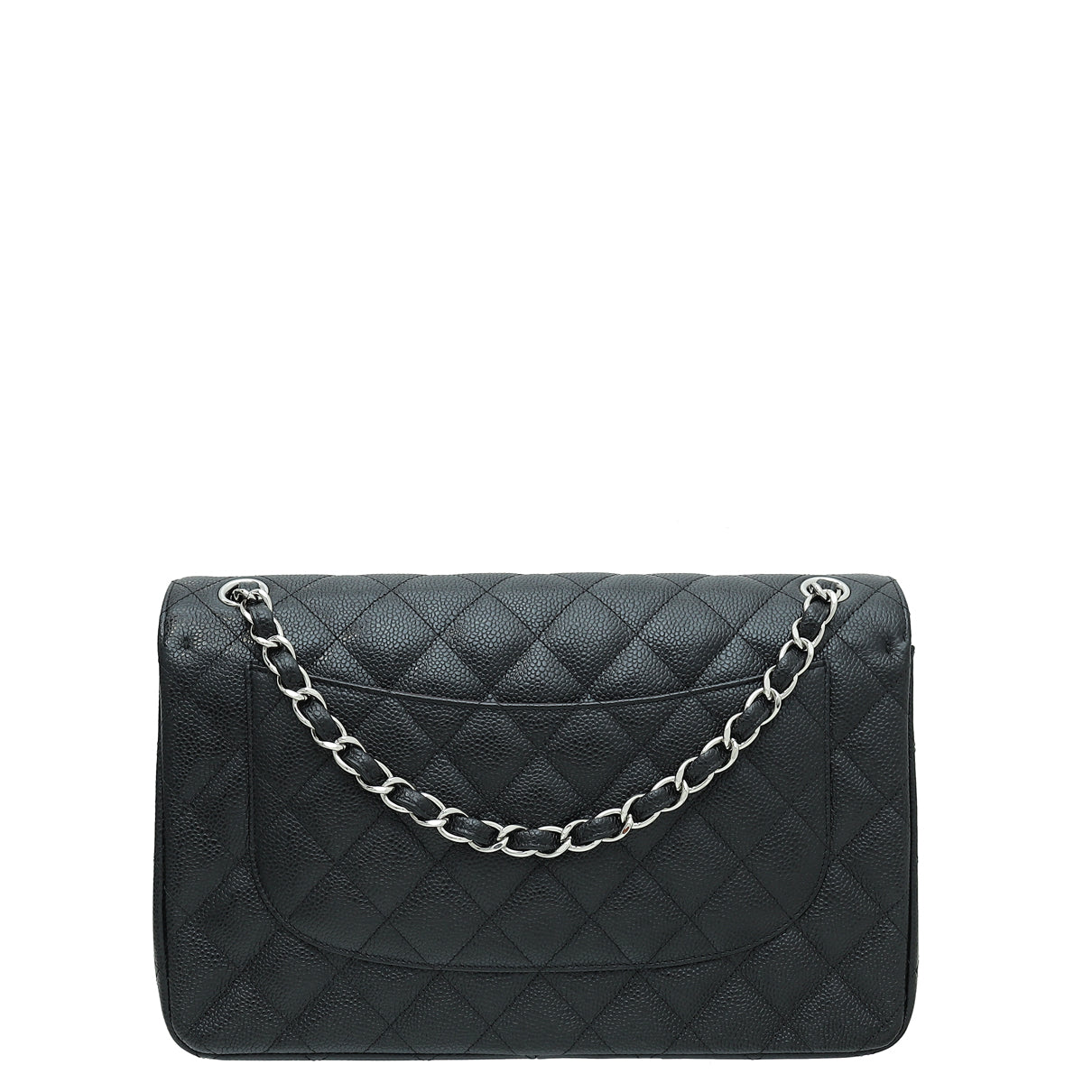 Chanel Black CC Classic Double Flap Jumbo Bag