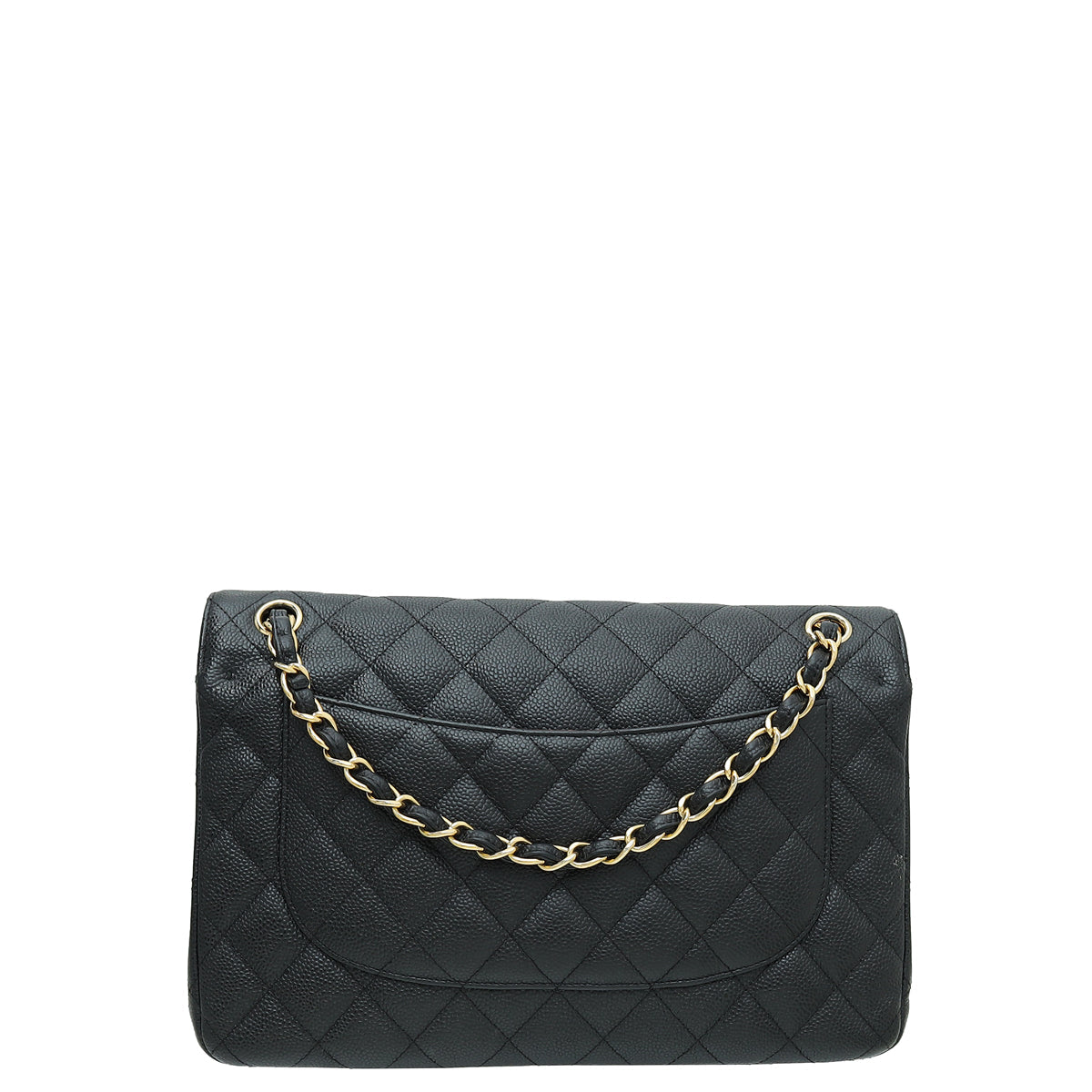 Chanel Black CC Double Flap Jumbo Bag