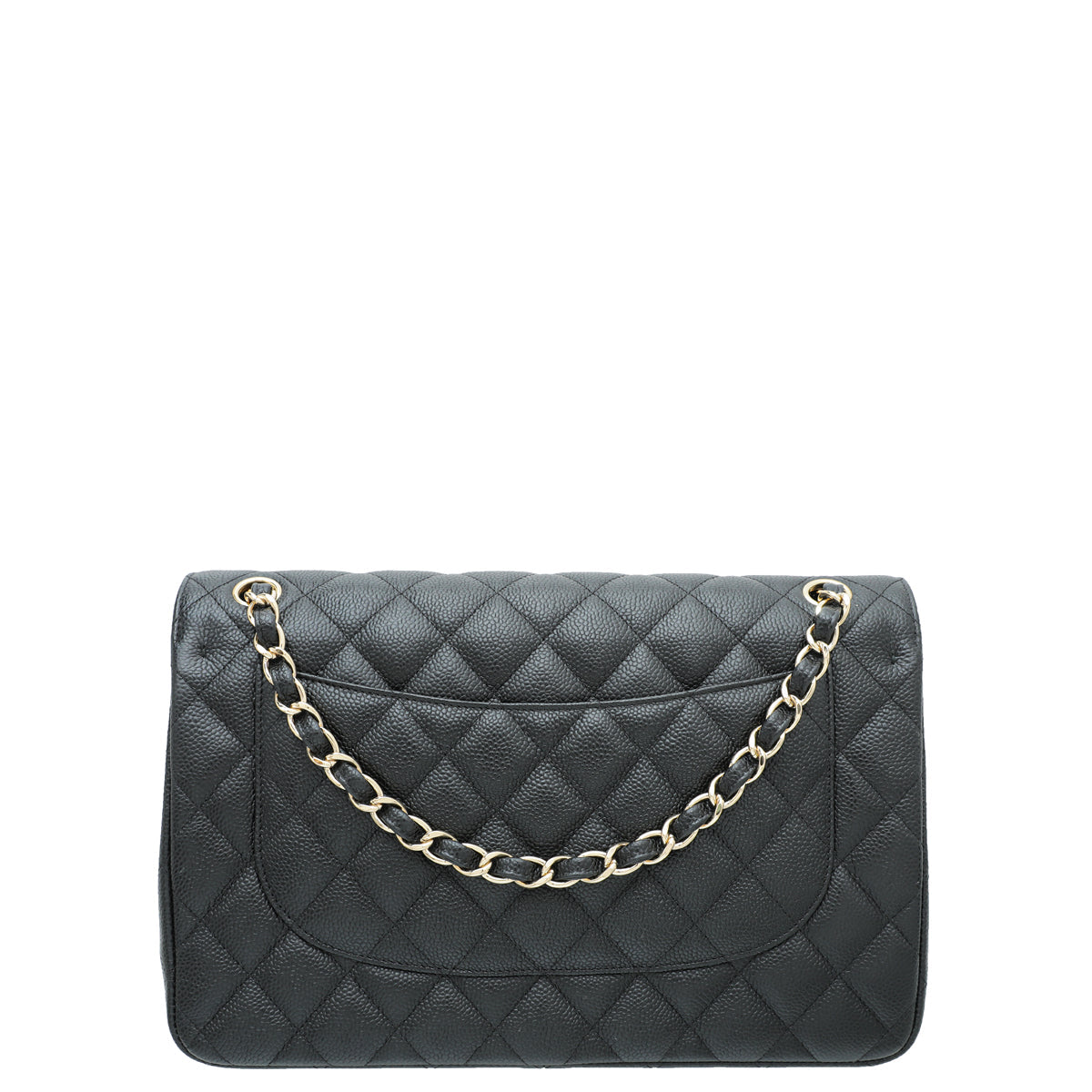 Chanel Black Classic Double Flap Jumbo Bag