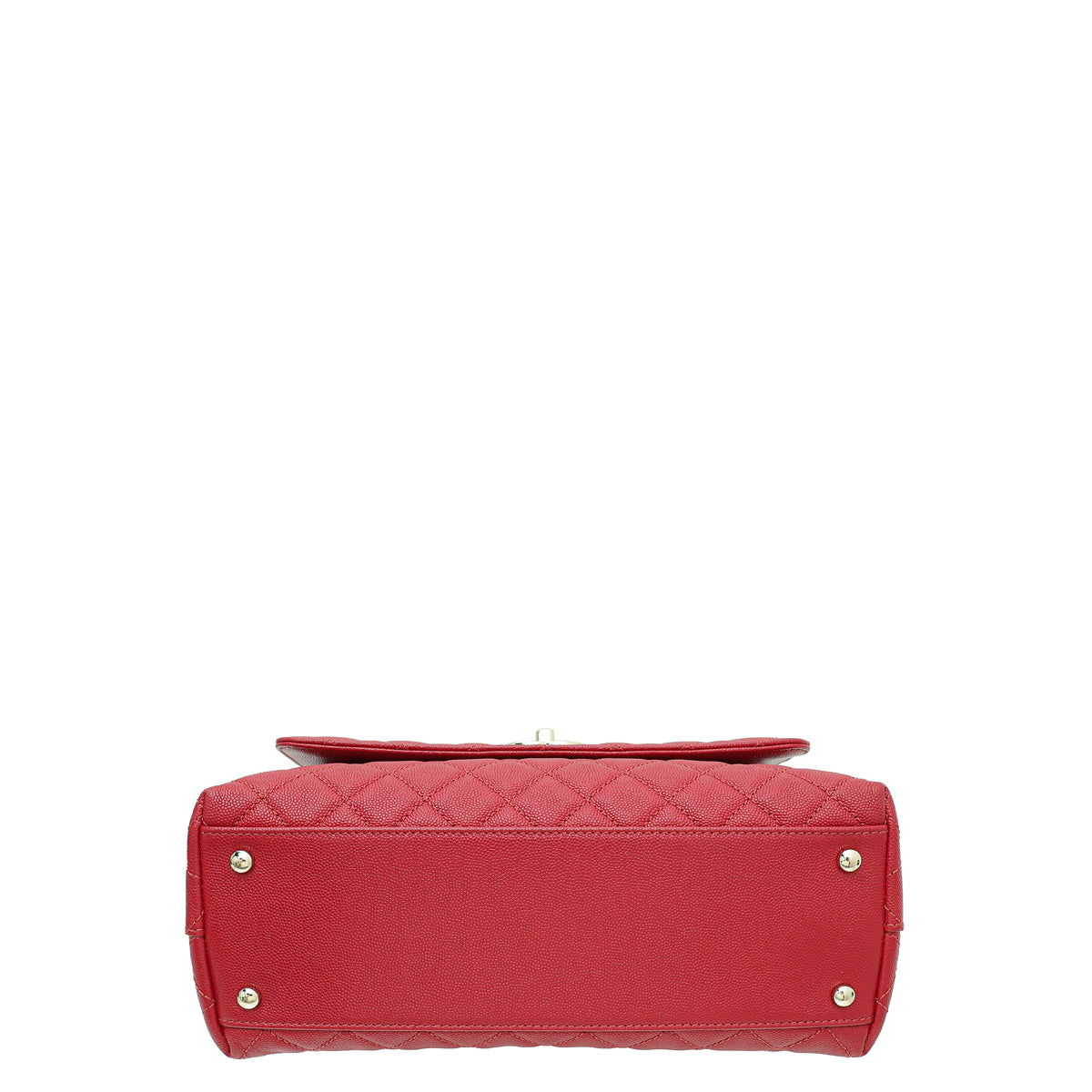 Chanel Red Coco Handle Small Bag