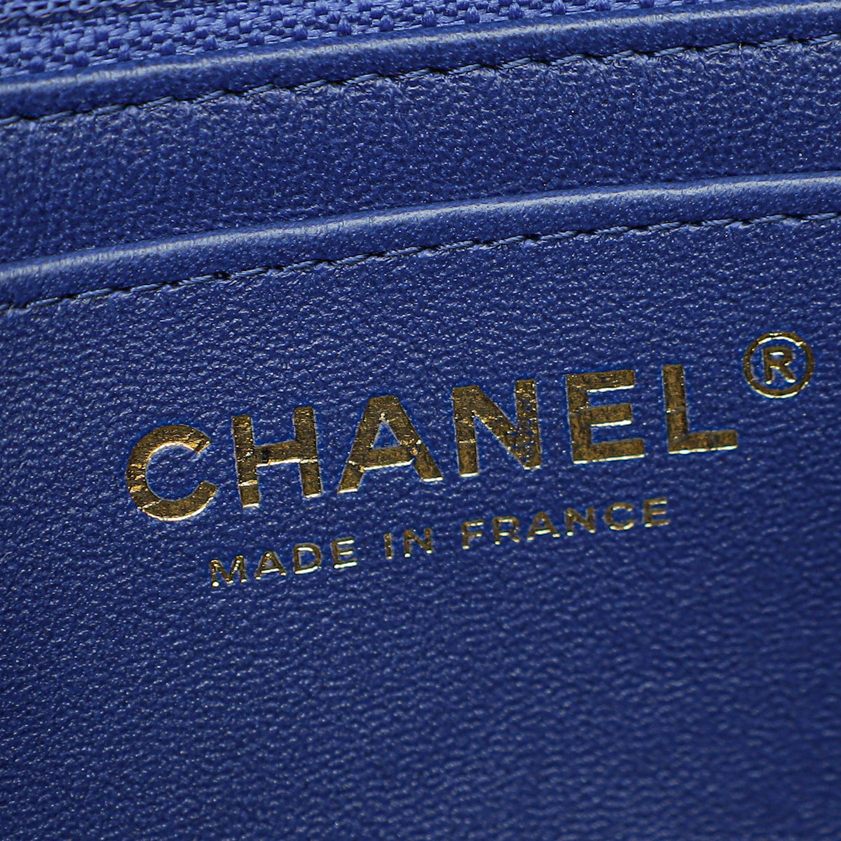 Chanel Blue Satin CC Classic Mini Rectangular Flap Bag