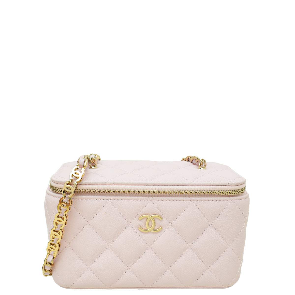 Chanel Pink CC Vanity Crossbody Bag