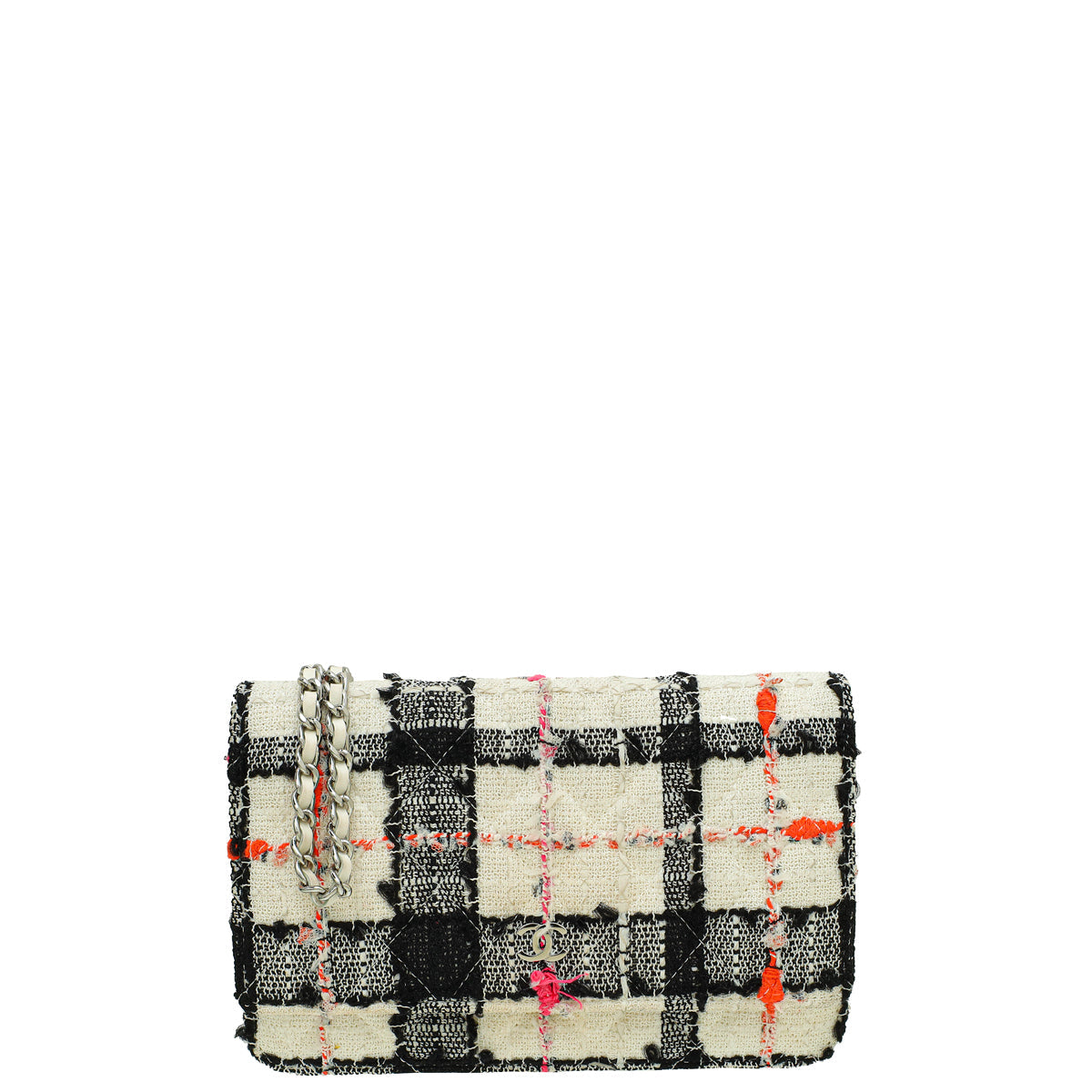 Chanel Multicolor Tweed Wallet on Chain