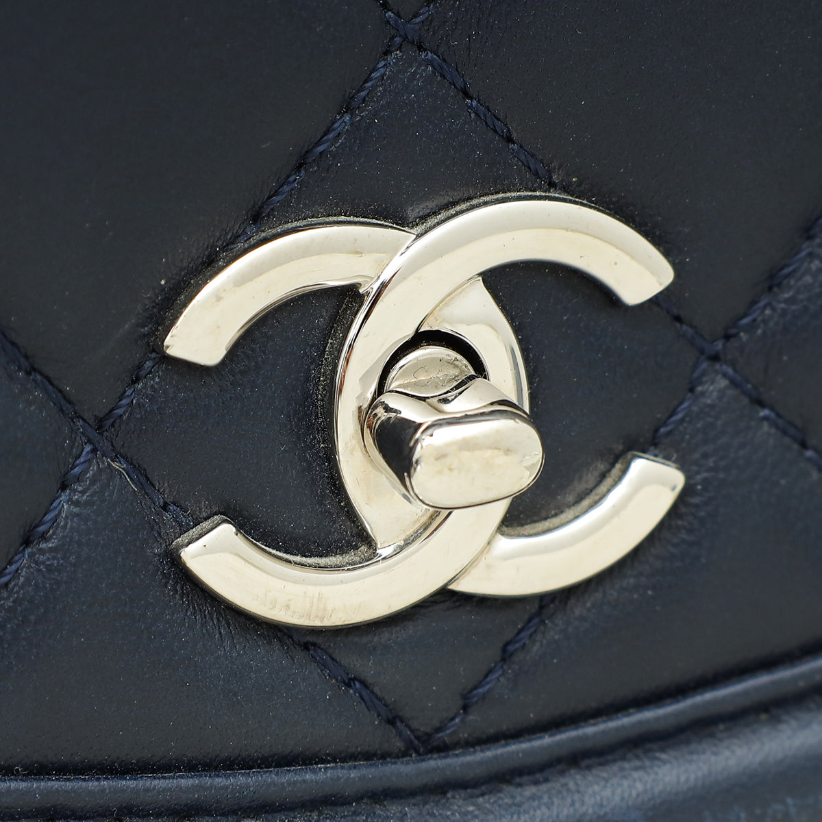 Chanel Navy CC Pocket Tote Bag