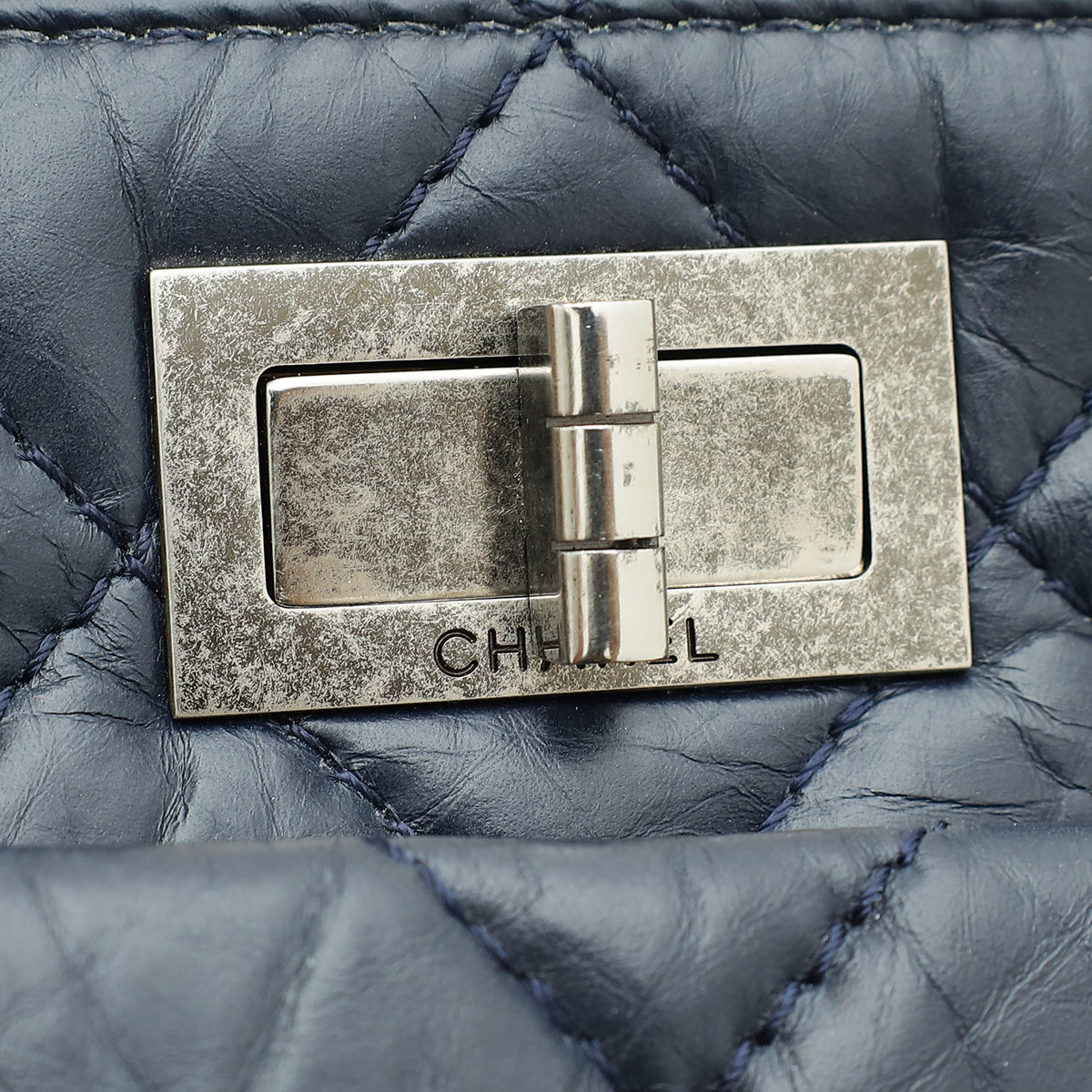 Chanel Navy Reissue Shopping Tote Bag