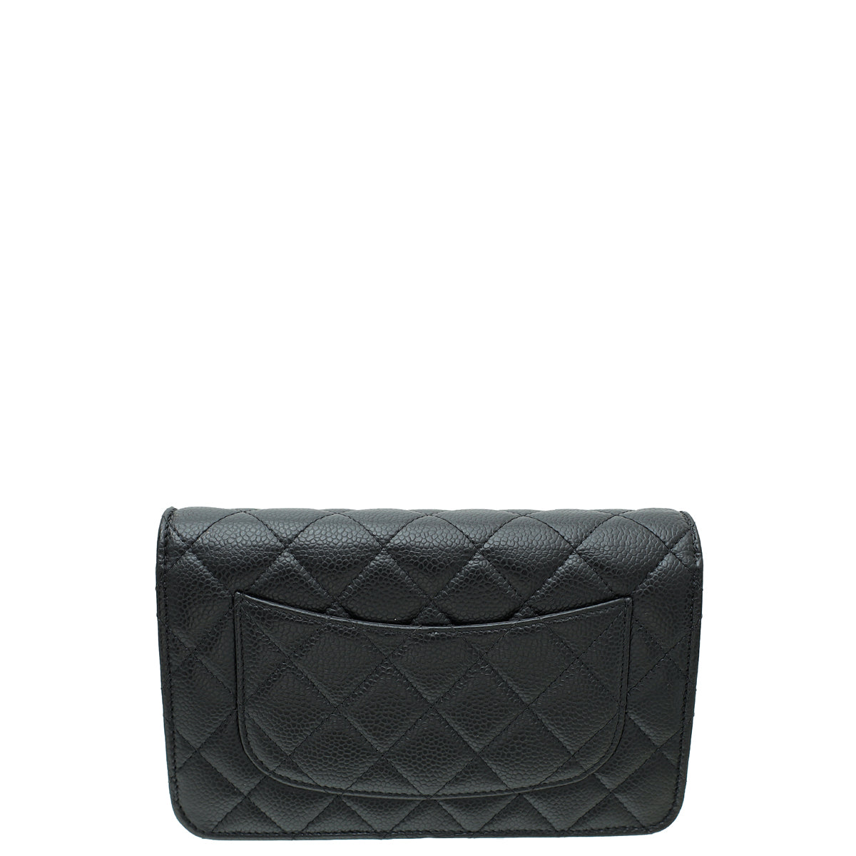 Chanel Black CC Classic Wallet On Chain