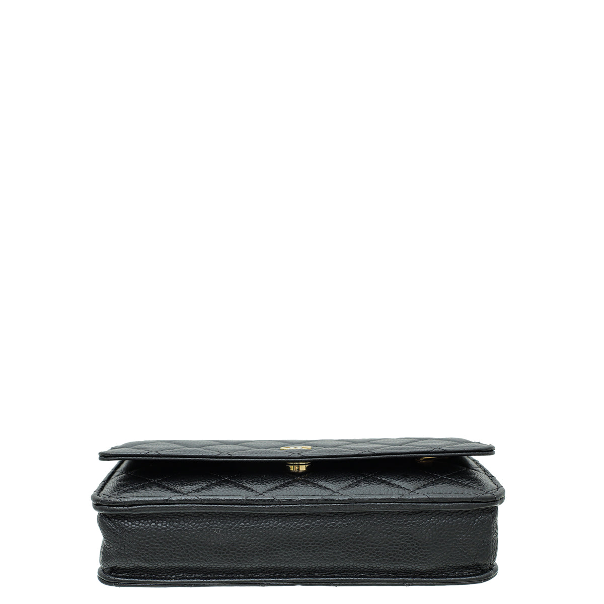 Chanel Black CC Classic Wallet On Chain