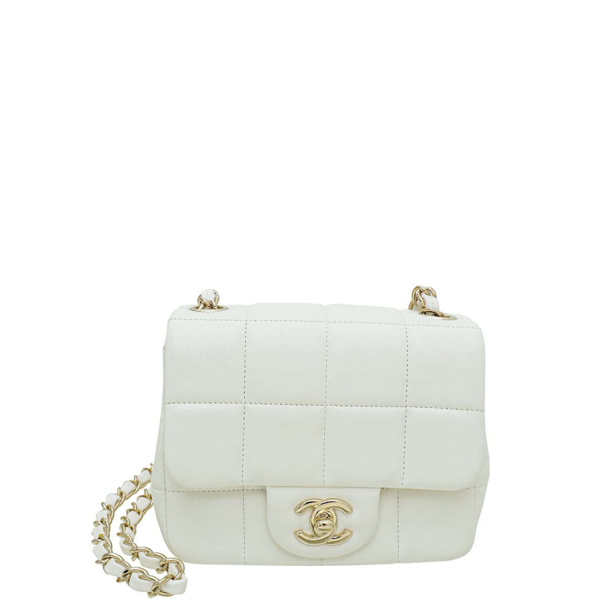 Chanel White CC Chanel Logo Dice Mini Bag