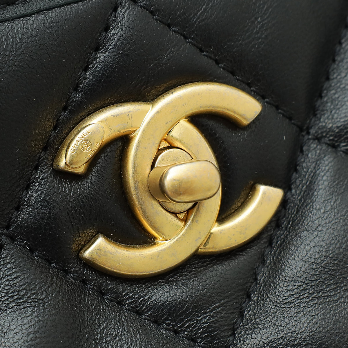 Chanel Black CC Multi Pockets Large Tote Bag