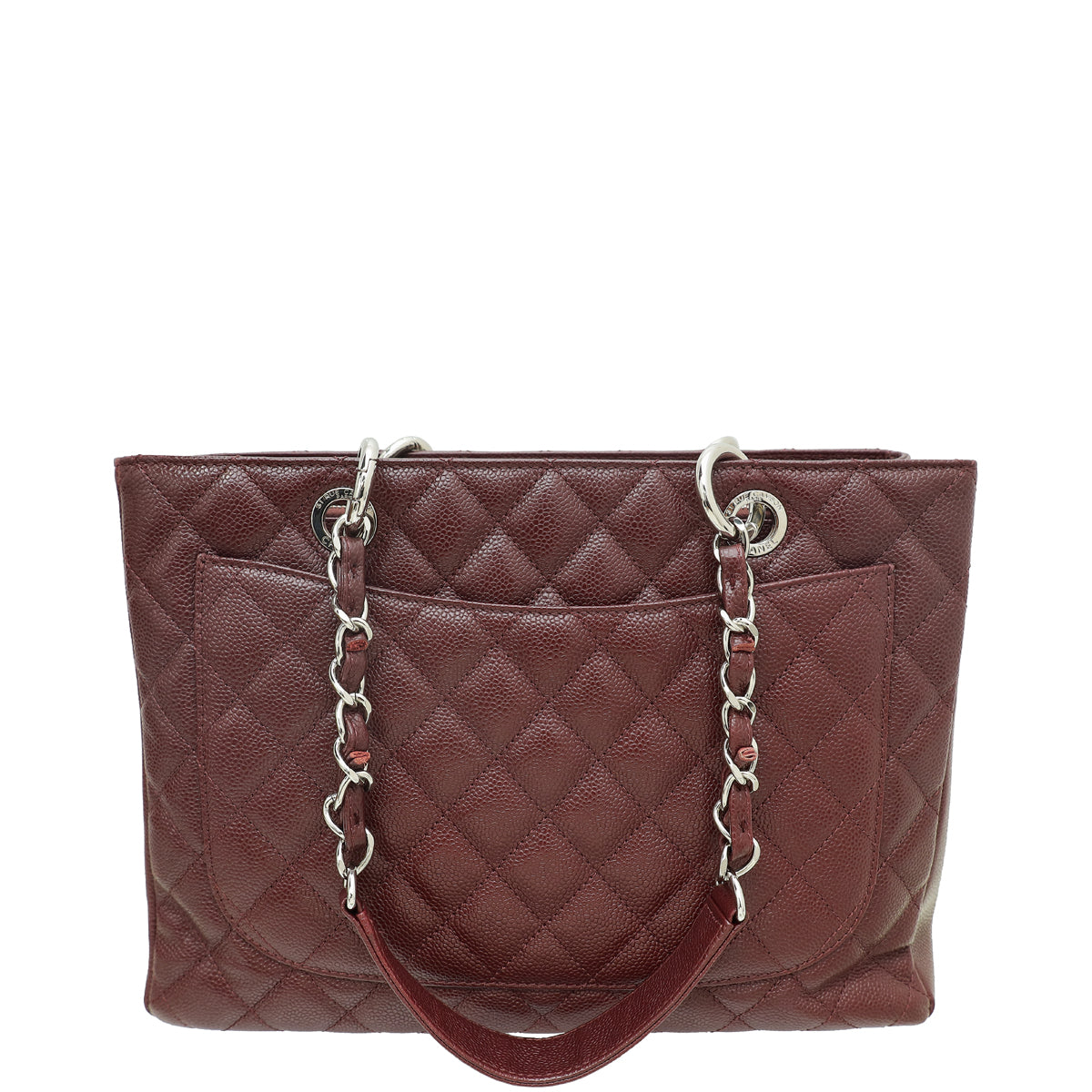 Chanel Burgundy CC GST Medium Tote Bag