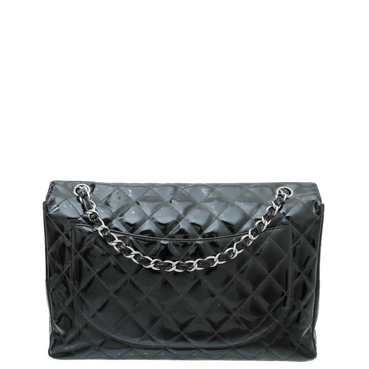 Chanel Black CC Classic Single Flap Maxi Bag