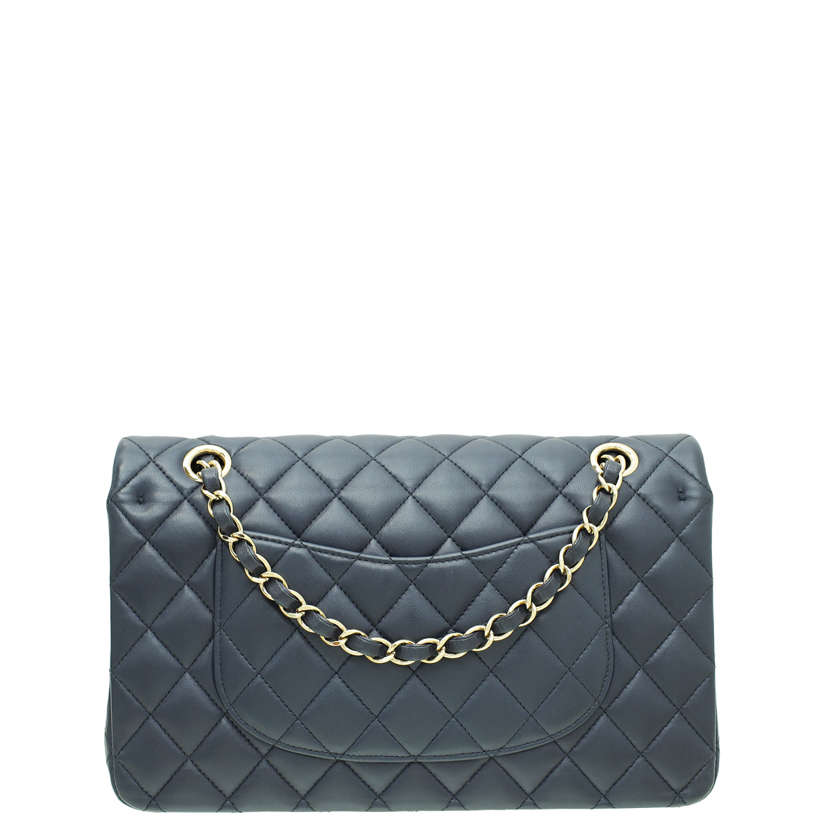 Chanel Navy Classic Double Flap Medium Bag