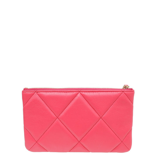 Chanel Pink CC 19 Small Case Pouch