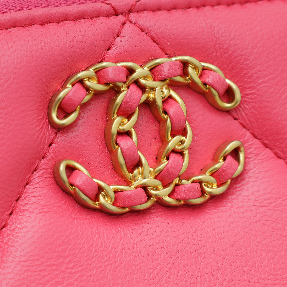 Chanel Pink CC 19 Small Case Pouch