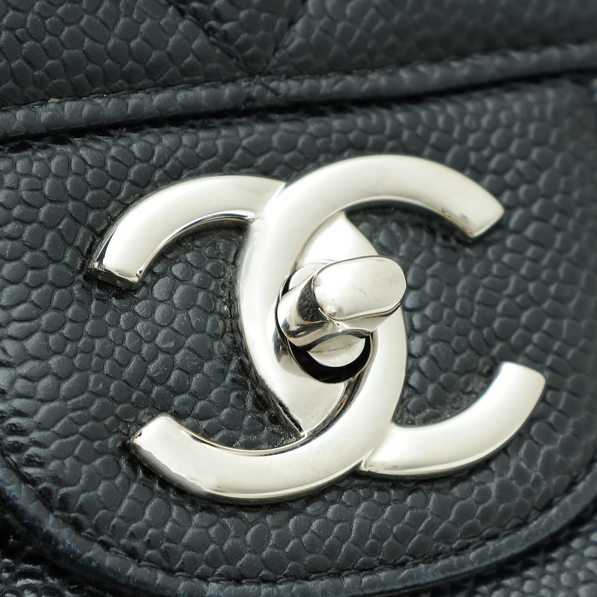 Chanel Black CC Classic Double Flap Maxi Bag