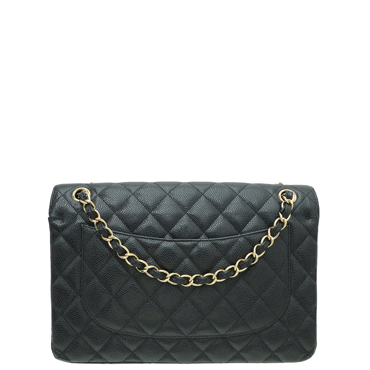 Chanel Black CC Classic Double Flap Jumbo Bag