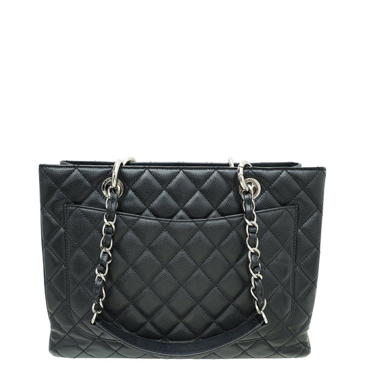 Chanel Black CC GST Medium Tote Bag