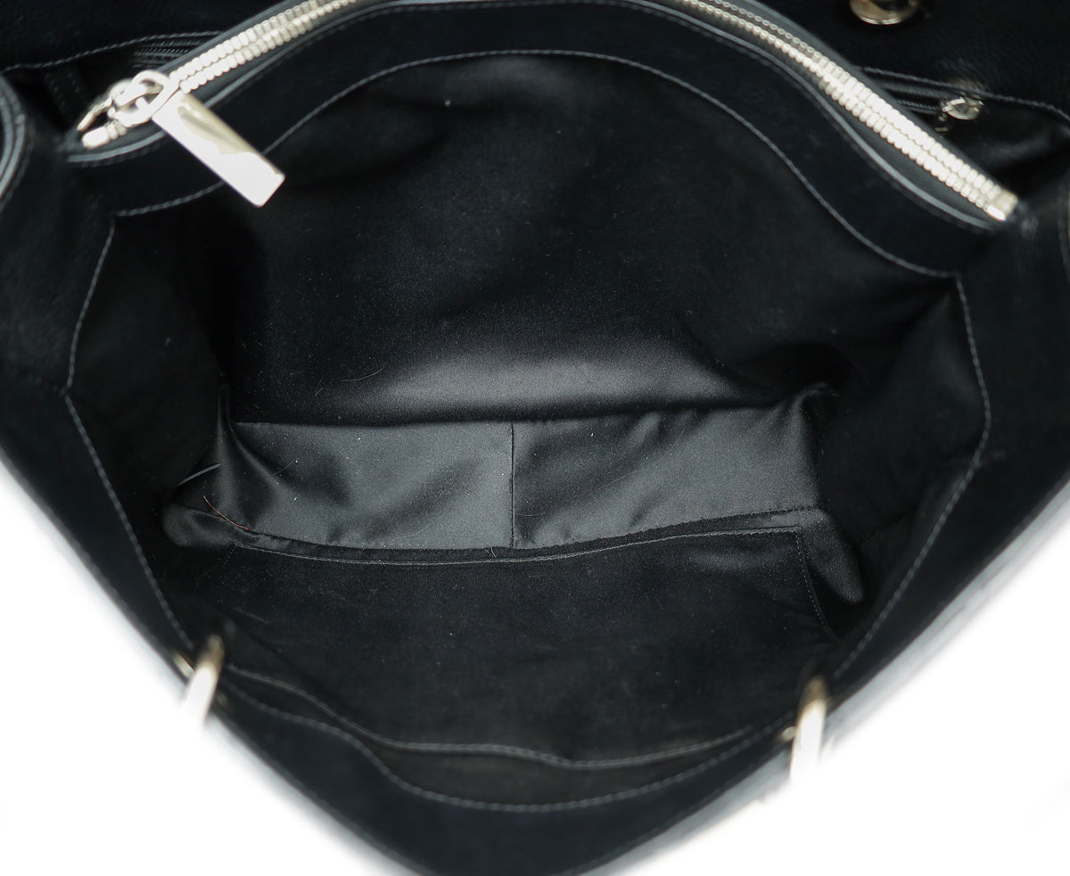 Chanel Black CC GST Medium Tote Bag