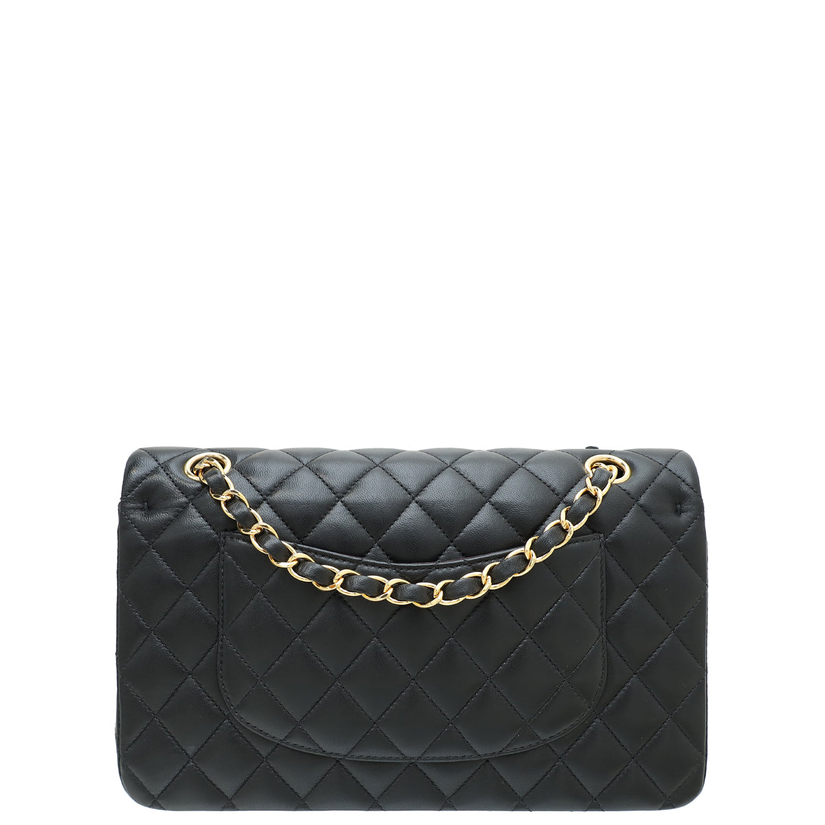 Chanel Black CC Classic Double Flap Medium Bag