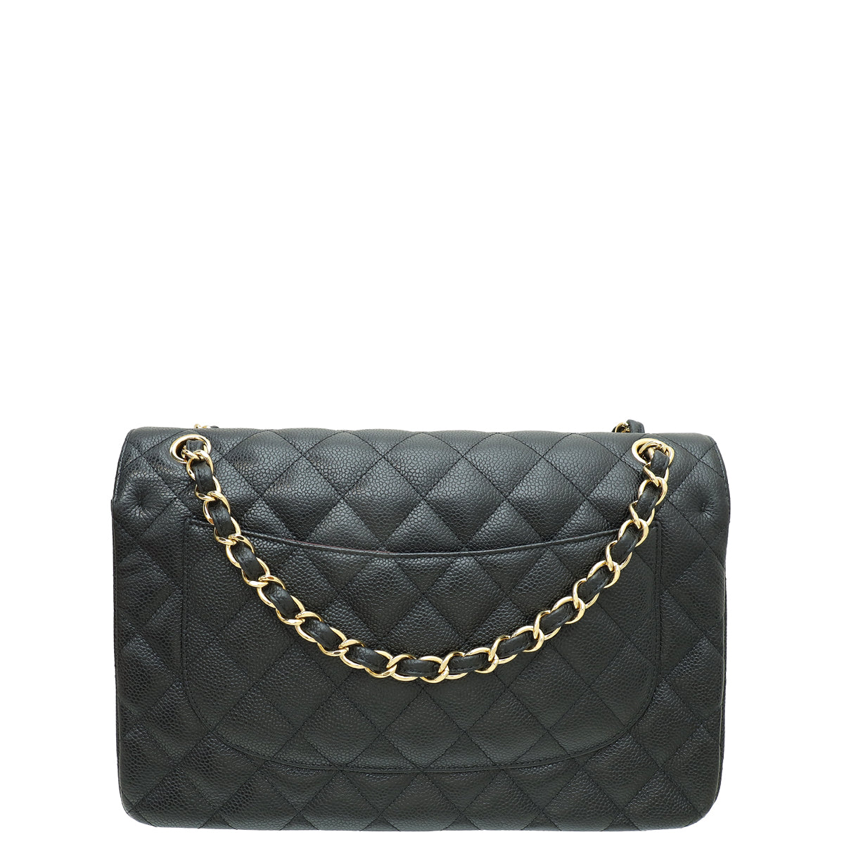 Chanel Black CC Classic Double Flap Jumbo Bag