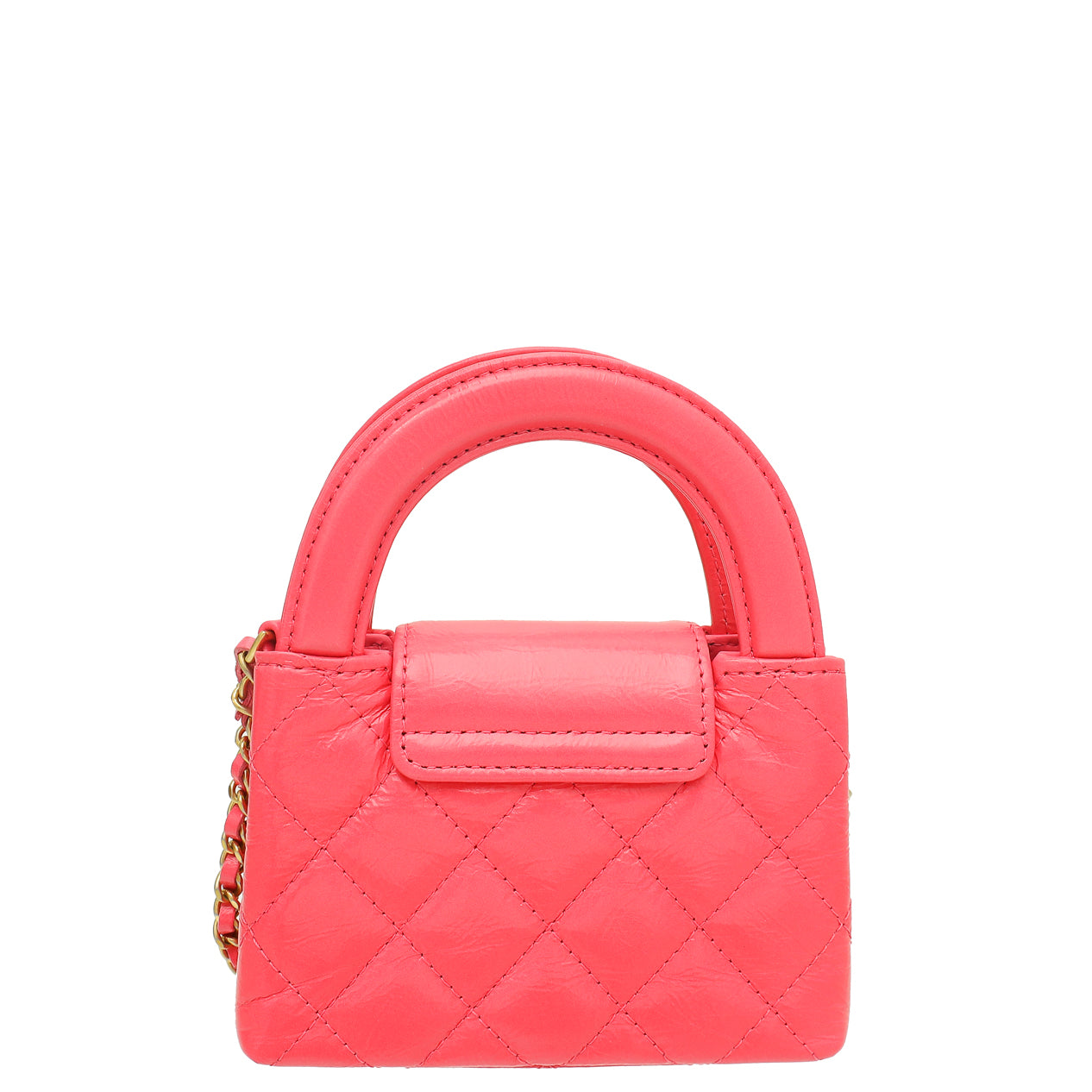 Chanel Pink CC Micro Kelly Quilted Bag