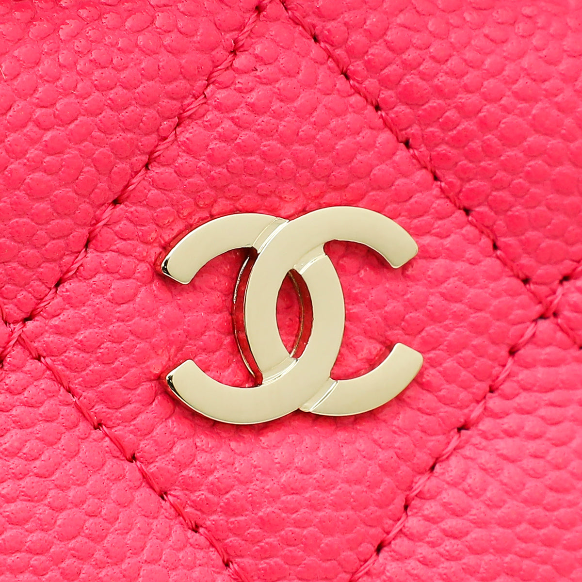 Chanel Fuchsia CC Vanity Small Crossbody Bag