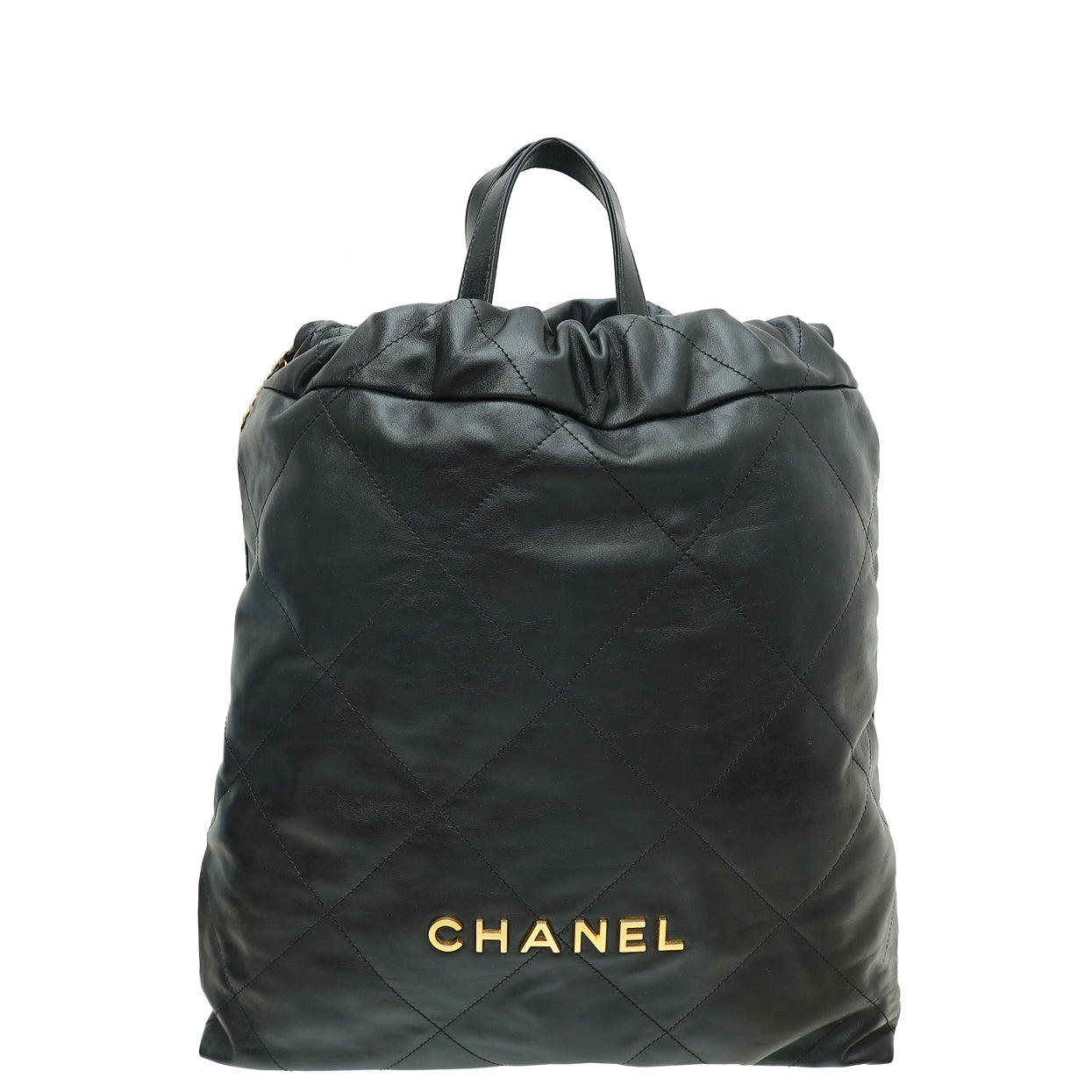 Chanel Black 22 Backpack Bag