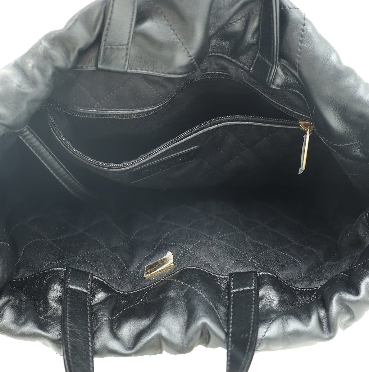 Chanel Black 22 Backpack Bag