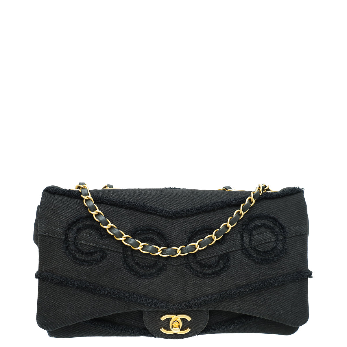 Chanel Black CC Denim Coco Flap Bag