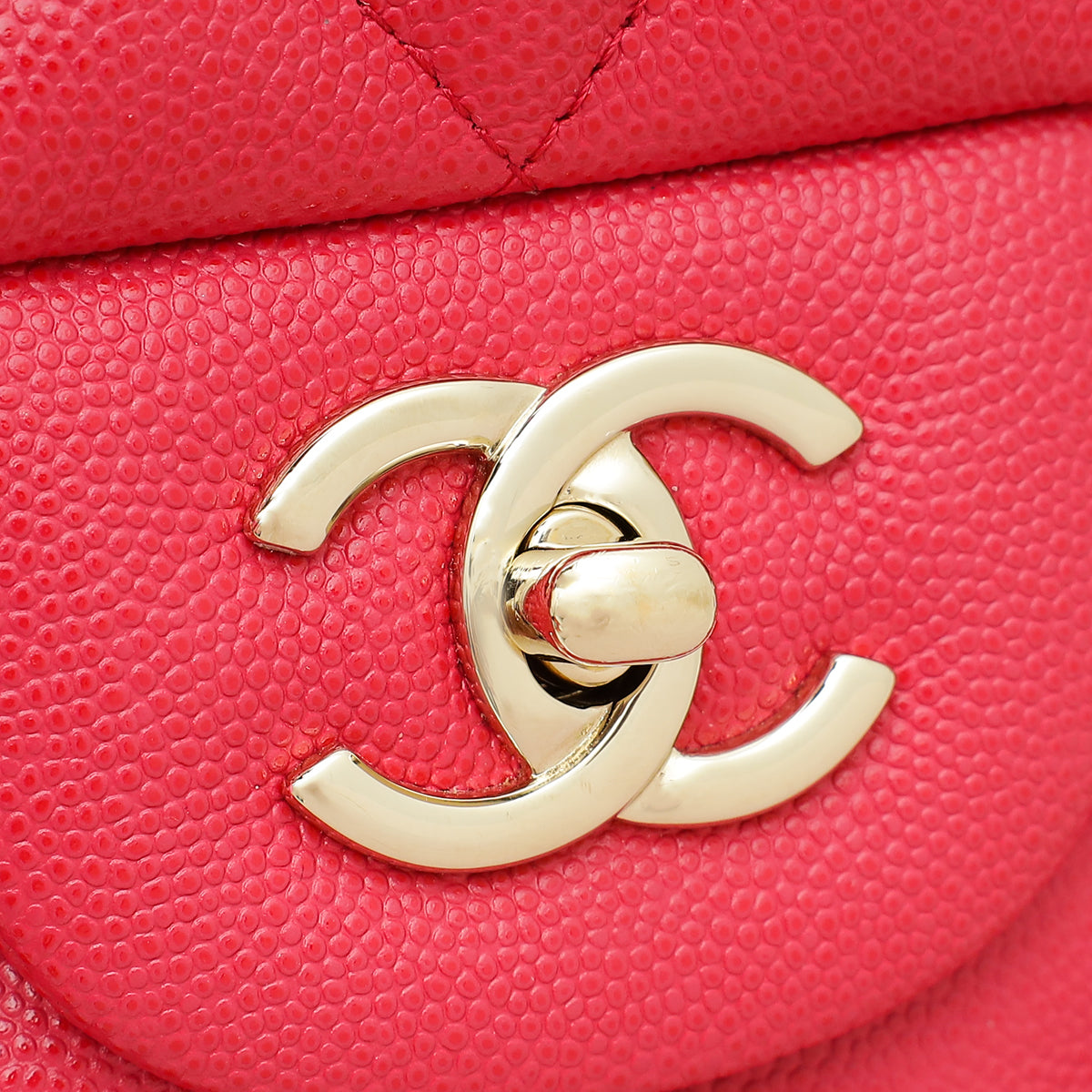 Chanel Pink CC Classic Double Flap Jumbo Bag