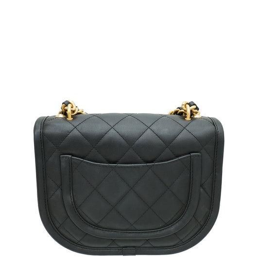 Chanel Black CC Flap Messenger Small Bag