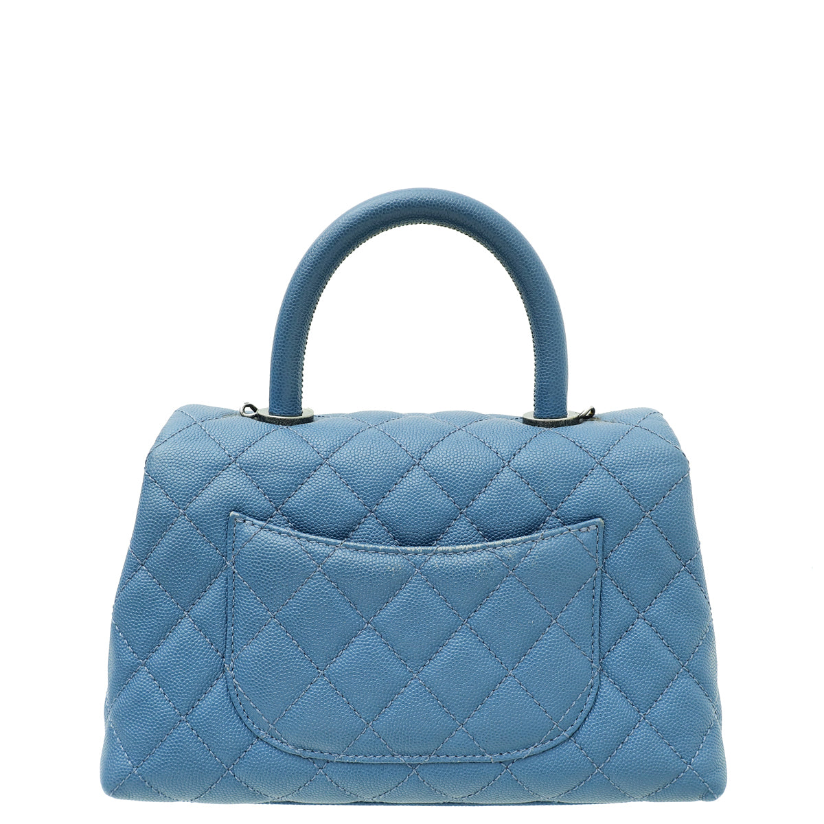 Chanel Blue CC Coco Handle Mini Bag