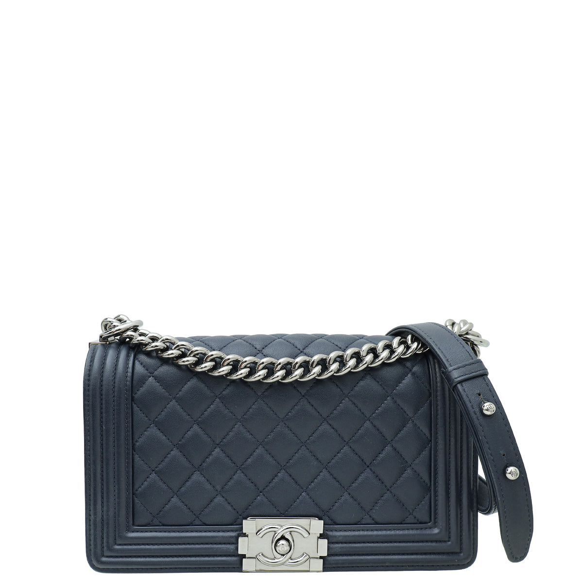 Chanel Indigo Blue Le Boy Medium Flap Bag