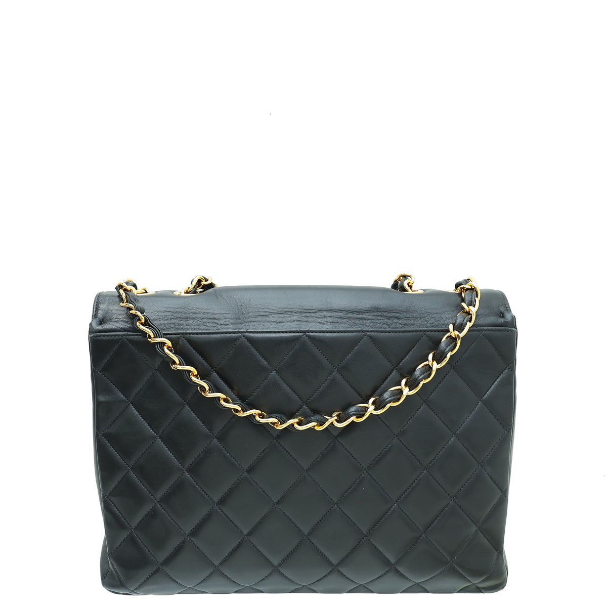 Chanel Black Vintage CC Flap Maxi Bag