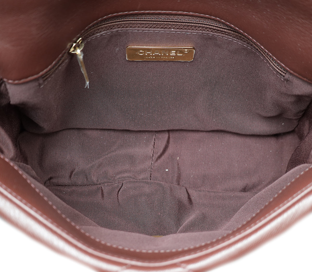 Chanel Chocolate Brown CC 19 Small Bag