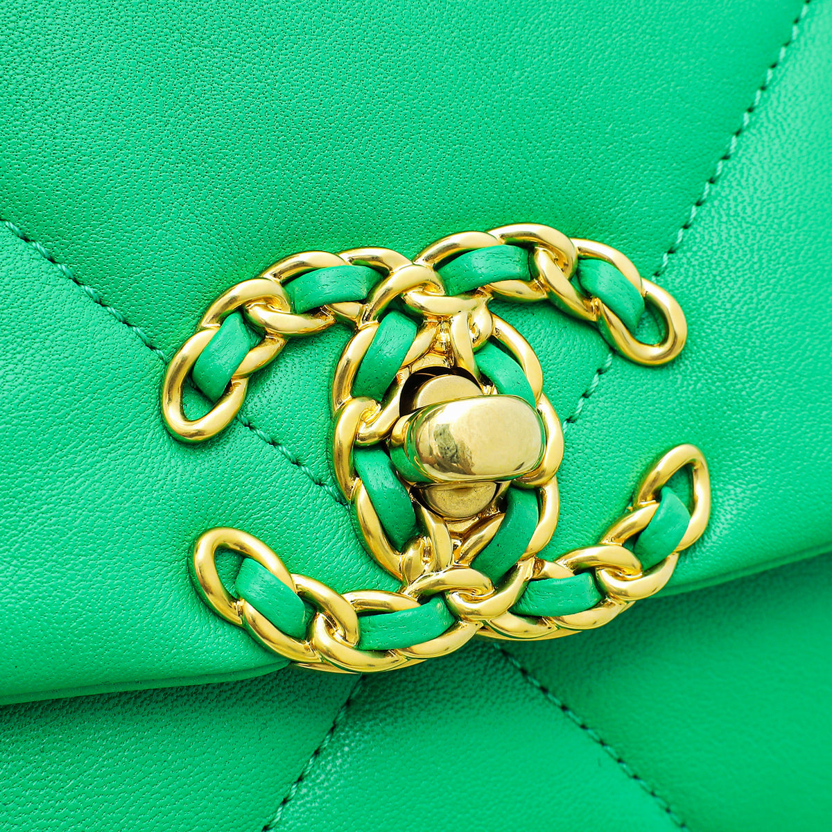 Chanel Green CC 19 Small Bag