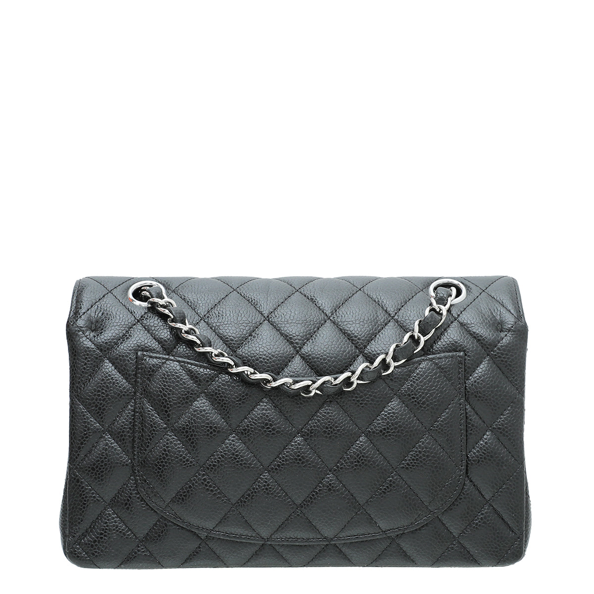 Chanel Black CC Classic Double Flap Medium Bag