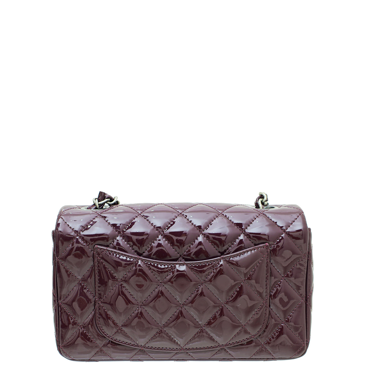 Chanel Violet CC Classic Rectangular Mini Flap Bag