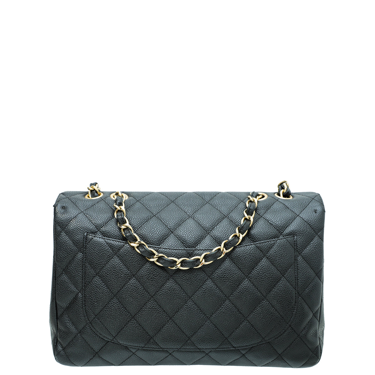 Chanel Black Classic Single Flap Jumbo Bag