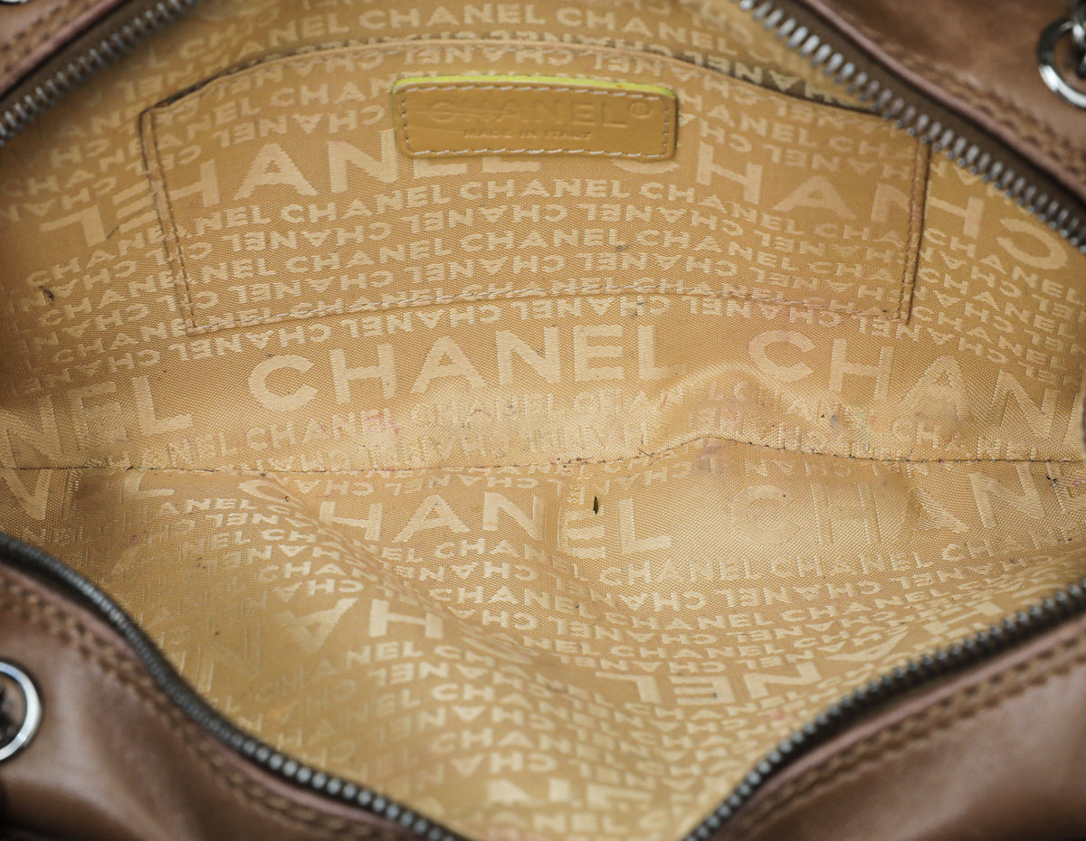 Chanel Brown Tassel Baguette Bag