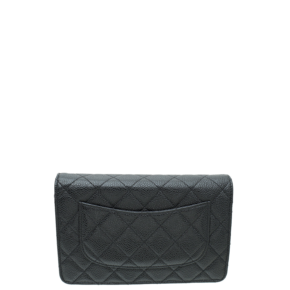 Chanel Black CC Classic Wallet On Chain