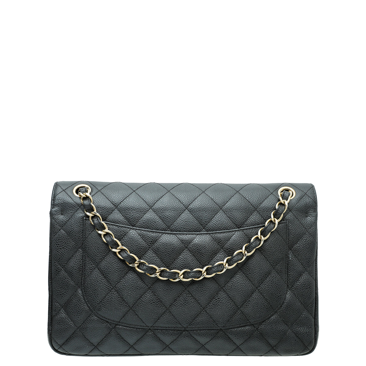 Chanel Black CC Classic Double Flap Jumbo Bag