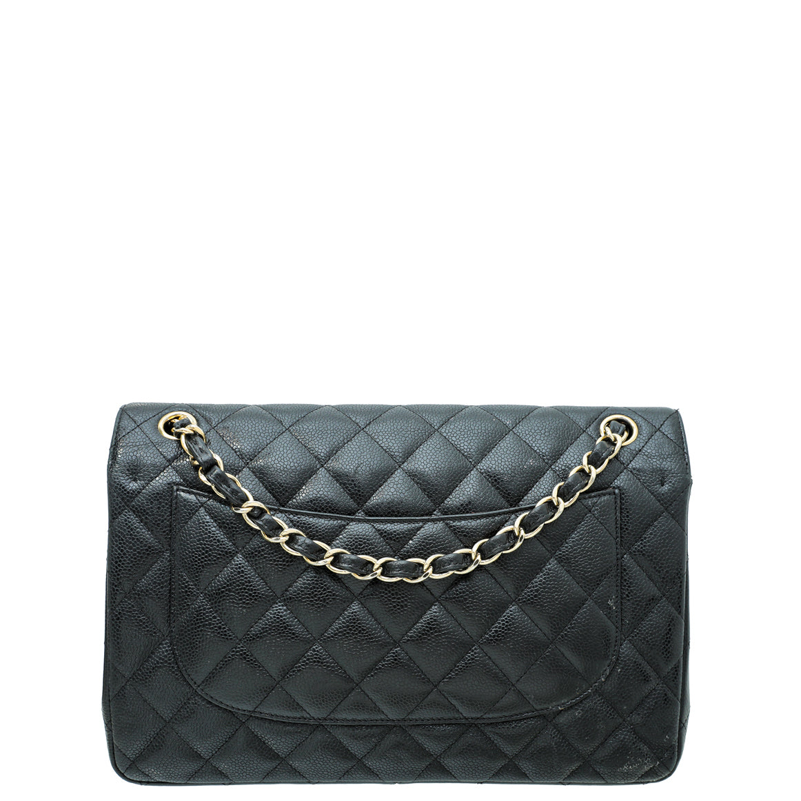 Chanel Black Classic Double Flap Jumbo Bag