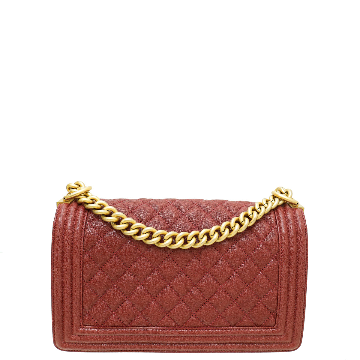 Chanel Burgundy Le Boy Medium Flap Bag